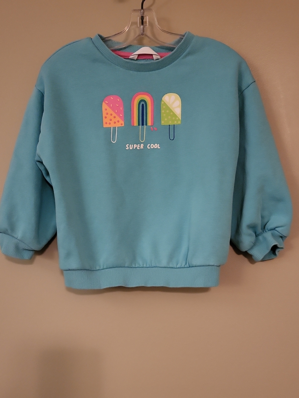 'Super Cool' popsicle sweatshirt